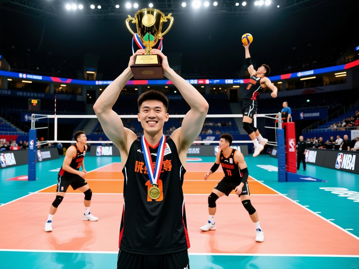 男子排球决赛胜者夺得桂冠，劲敌不敌！  第1张